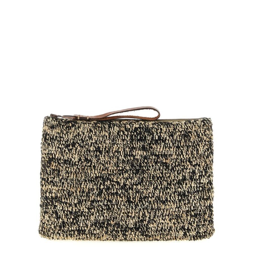 Ibeliv Bicolor Raffia Clutch Women's Bag